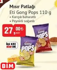 ETİ GONG POPS MISIR PATLAĞI ETİ GONG POPS MISIR PATLAĞI